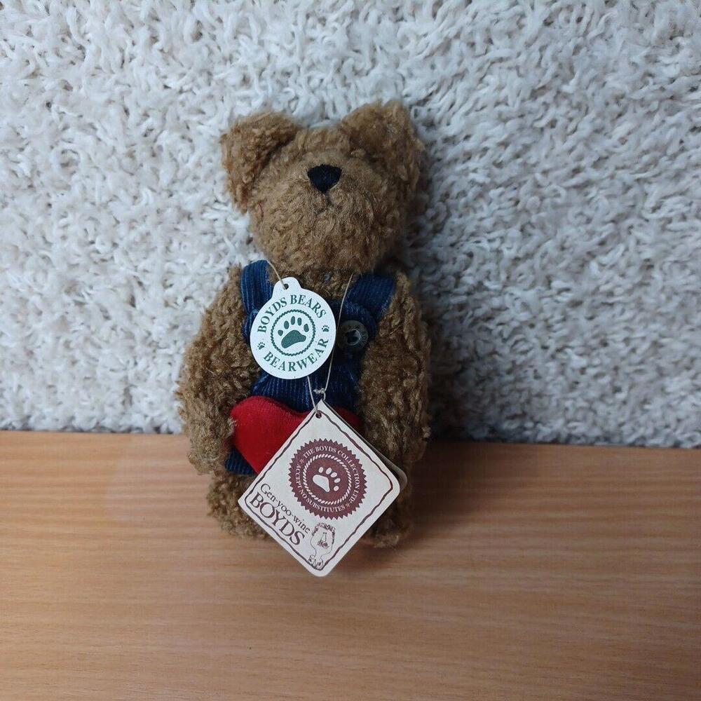Vintage Boyds Bears Herbie Bearlove 82001 Heart Love  Friend 6" Jointed W/ Tags